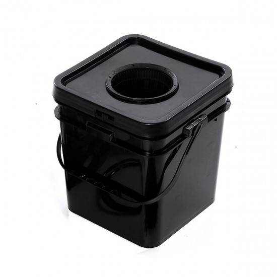 15L Soilless Cultivation Planting Barrels Hydroponic System Kit Grow Bucket with 2.5W Air Pump