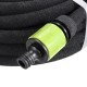 15m Black Porous Watering Soaker Hose Flexible Watering Tubing Pipe Garden Drip Irrigation