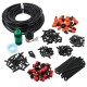 166Pcs 50ft /15m Automatic Drip Irrigation Plant Watering Kit Mist Cooling Irrigation System for Greenhouse
