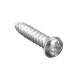 16Pcs Licence Number Plate Phillips Self Tapping Screw with Hinged Blue Cover Caps