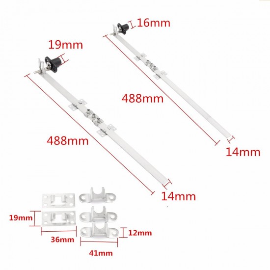 16mm 19mm Zinc Alloy Key Locking Cylinder Linkage Lock for 3 Drawers Cupboards Office Desk