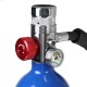 1L MIni Scuba Oxygen Cylinder Air Tank Underwater Breathing Diving Valve Kit Set