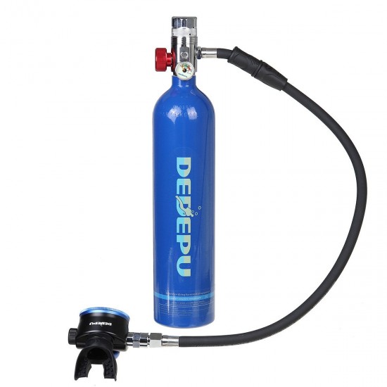 1L Scuba Oxygen Cylinder Air Tank Underwater Breathing Equipment Pump Tool Set