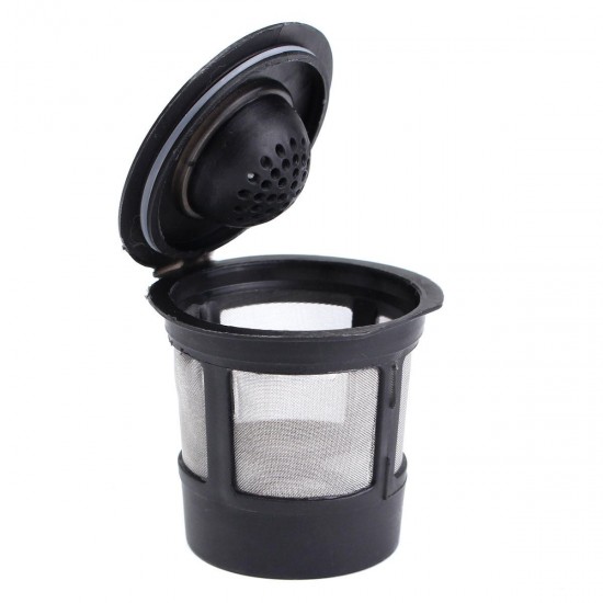 1Pcs Stainless Mesh Black Reusable Single Cup Keurig Solo Filter Pod K-Cup Coffee