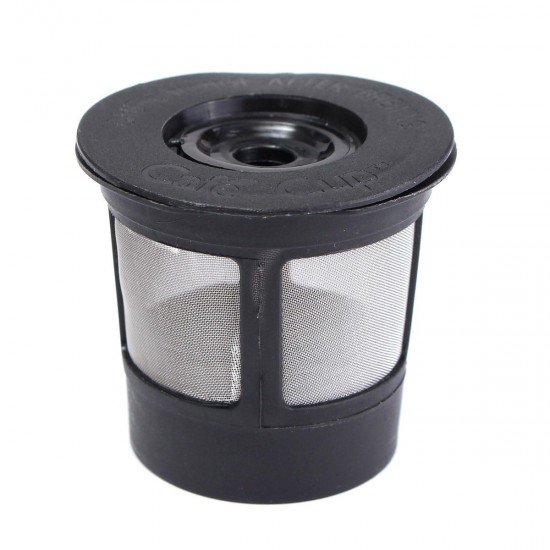 1Pcs Stainless Mesh Black Reusable Single Cup Keurig Solo Filter Pod K-Cup Coffee