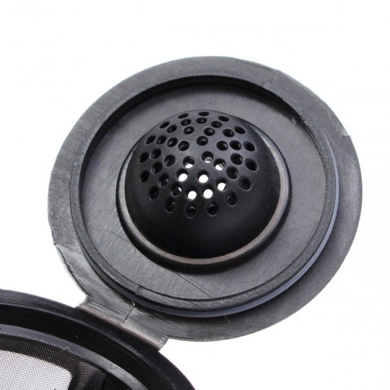 1Pcs Stainless Mesh Black Reusable Single Cup Keurig Solo Filter Pod K-Cup Coffee