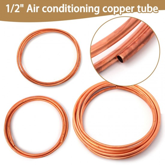 1m/2m/3m/5m R410A Air Conditioning Soft Copper Tube Pipe Coil Brass Tube