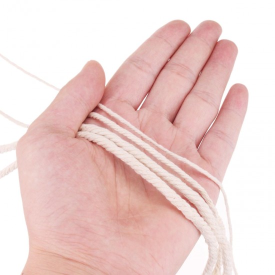 2-5mm Cotton String Twisted Cord Crafting Macrame Rope Decor Hand Braided Wire