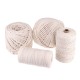 2-5mm Cotton String Twisted Cord Crafting Macrame Rope Decor Hand Braided Wire