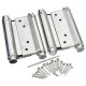 2 pieces 4 Inch Double Open Hinge Hardware Kitchen Gate Saloon Cafe Door