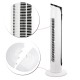 2000W 220V PTC Adjustable Heating Electric Heater Home Air Warmer Tower Fan Remote Control