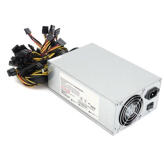 2000W Bitcoin Mining Miner Power Supply Mining Machine with 2 Fan