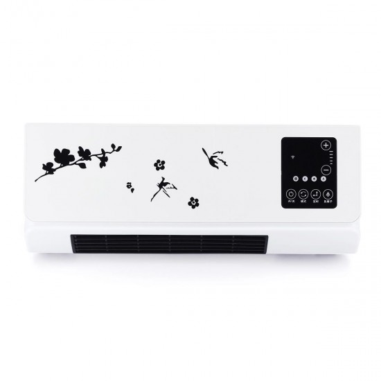 2000W Wall Mounted/Desktop Heater Air Conditioner Dehumidifier Clothes Dryer with Remote Control