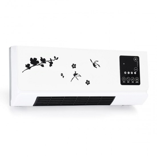 2000W Wall Mounted/Desktop Heater Air Conditioner Dehumidifier Clothes Dryer with Remote Control