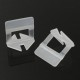 200Pcs 1mm White Ceramic Tile Tiling Accessibility Spacers Plastic Clip