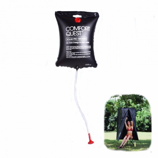 20L Outdoor Camping Solar Shower Pipe Bag Solar Waterbag Portable Heating Bag