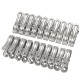 20Pcs 5.5cm Stainless Steel Clothes Clips Medium Size Pegs Hanger for Towels Socks Underwears