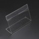 20Pcs 9cmx6cm Acrylic Sign Display Label Price Name Card Tag Holder Stands