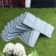 20Pcs Garden Fence Edging Cobbled Stone Effect Plastic Lawn Edging Plant Border Decorations