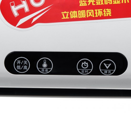 220V 2000W Wall Mounted Electric Heater Air Conditioning Clothes Dryer Remote With Airer