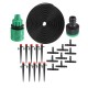 22Pcs/Set 5m Hose Outdoor Mist Coolant System Automatic Sprayer Plant Watering Sprinkler Quick Connector Nozzles Kits Drip