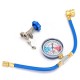 250PSI Recharge Measuring Hose Gauge Valve Refrigerant Pipe R134A R12 R22