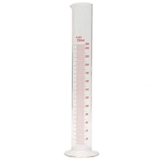 250ml 0-100 Degree Hydrometer Glass Test Jar For Wines Makeing Measuring Cylinder