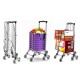 2/8 Wheels Shopping Carts Trolley Aluminium Folding Luggage For Household Cart