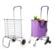 2/8 Wheels Shopping Carts Trolley Aluminium Folding Luggage For Household Cart