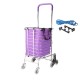 2/8 Wheels Shopping Carts Trolley Aluminium Folding Luggage For Household Cart