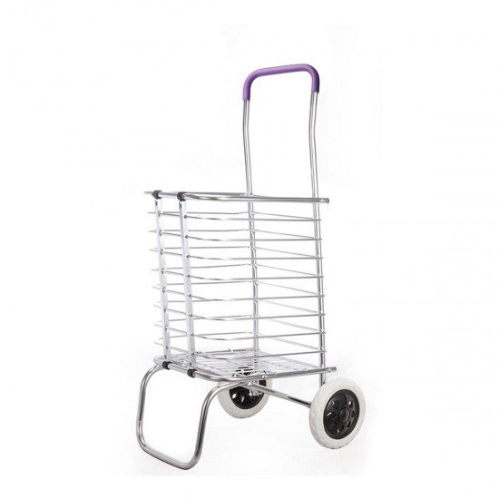 2/8 Wheels Shopping Carts Trolley Aluminium Folding Luggage For Household Cart