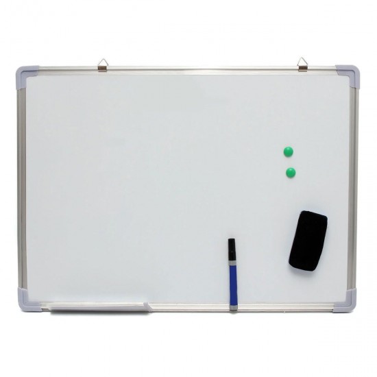 28x20 Inch Magnetic Dry Erase Whiteboard Writing Notice Board Single Side Office School Message