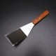 29×7×1.5cm Stainless Steel Spatula Scrapers Pancake Shovel Turner Scoop With Wooden Handle