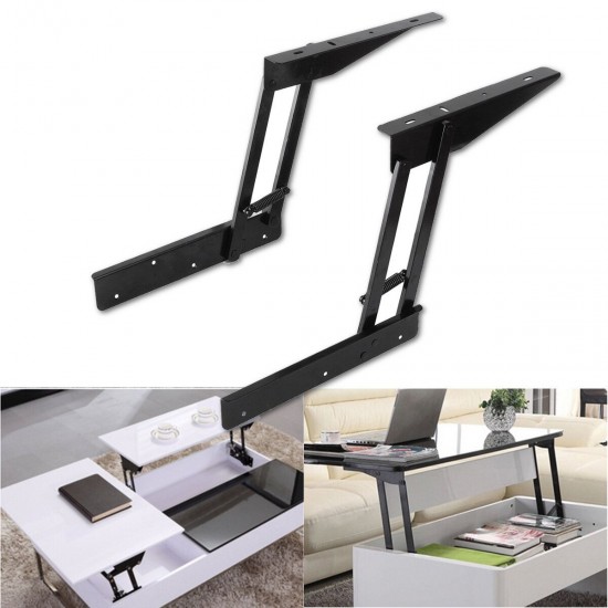 2PCS Folding Lift Up Top Coffee Table Mechanism Furniture Fitting Hinge