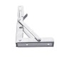 2Pcs 8/10/12/14/16 Inch Folding Triangle L-Shaped Storage Shelf Support Bracket Stainless Steel