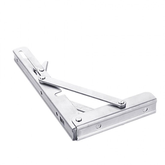 2Pcs 8/10/12/14/16 Inch Folding Triangle L-Shaped Storage Shelf Support Bracket Stainless Steel