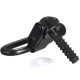 2Pcs Black Quick Release Detach Sling Mounting Suspender Loop & Studs With White Washers