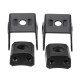 2Pcs LED Work Fog Light Bar Slide Mount Bracket Light Bar Brackets