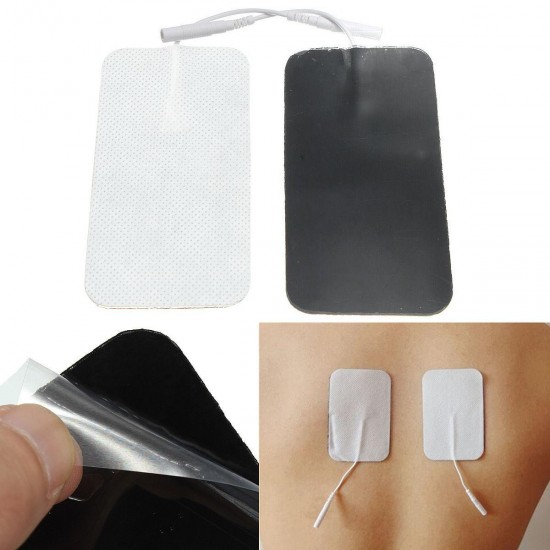 2pcs 10x5cm Massagers Reusable Adhesion Durable Tens Machine Replacement Electrode Pads