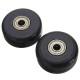 2pcs 40mm Black Luggage Suitcase Replacement Rubber Wheel Roller Suitcase Repair Parts