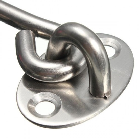 3 Inch Stainless Steel Cabin Hook And Eye Shed Gate Door Window Latch