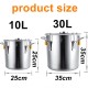 3 Pots 10/30L DIY Alcohol Distiller Water Alcohol Still Boiler With Thermometer