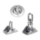 3-Types 180°/360° Heavy Duty Swivel Hangers Stainless Steel Swing Hooks For Yoga Hammock