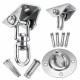 3-Types 180°/360° Heavy Duty Swivel Hangers Stainless Steel Swing Hooks For Yoga Hammock