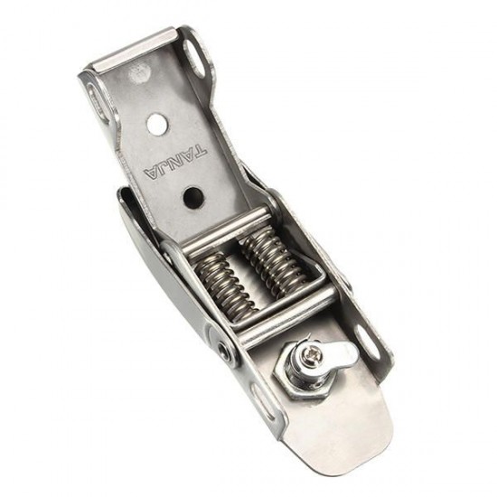 304 Stainless Steel Concealed Toggle Latch Safety Catch Key Locking Spring Loaded