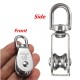 304 Stainless Steel Heavy Duty Pulley Single Wheel Swivel Lifting Rope Block