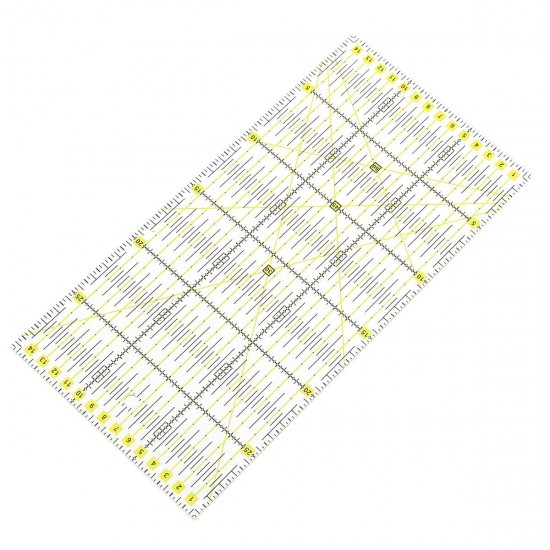 30x15cm Acrylic Patchwork Sewing Ruler Fabric Tailor Craft DIY Measuring Tool