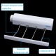 3.2m 4 Line Rope Retractable Clothesline Hooks Roll Up Clothes Hanger