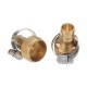 3/4'' NPT Brass Male Female Connector Garden Hose Repair Quick Connect Water Pipe Fittings Car Wash Adapter w/ Adjustable Ear Hose Clamp Clip