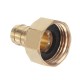 3/4'' NPT Brass Male Female Connector Garden Hose Repair Quick Connect Water Pipe Fittings Car Wash Adapter w/ Adjustable Ear Hose Clamp Clip